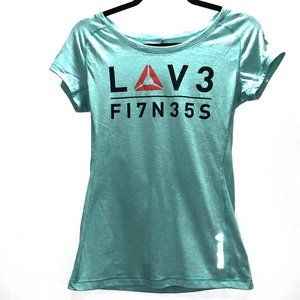 NWOT - Reebok turquoise fitness t-shirt